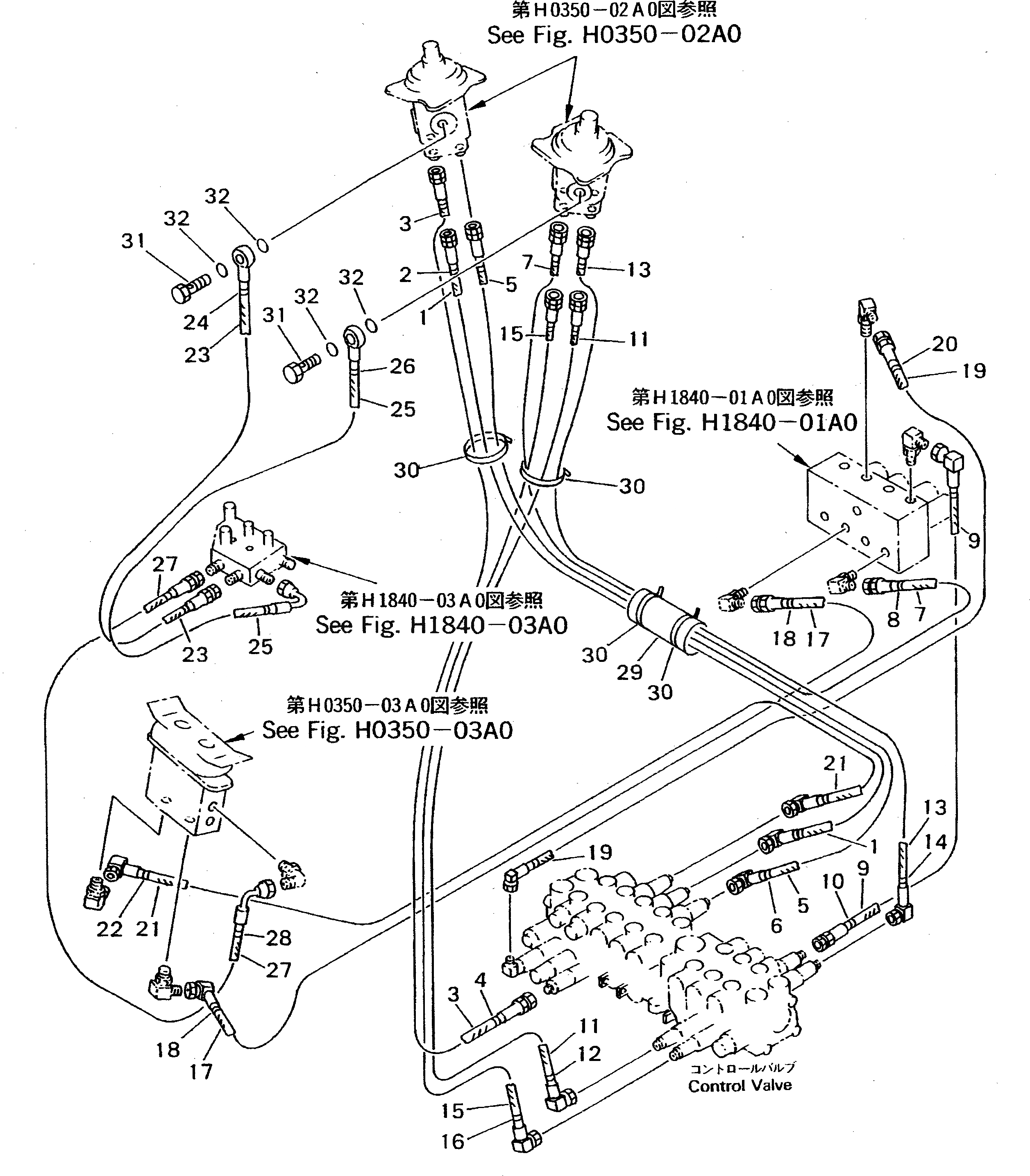 Схема запчастей Komatsu PC12UU-2 - P.P.C. ЛИНИЯ (/) (KOMATSU PATTERN)(№-) ГИДРАВЛИКА