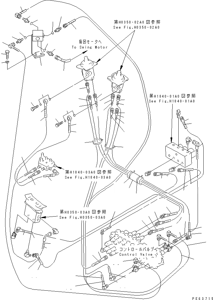 Схема запчастей Komatsu PC12UU-2 - P.P.C. ЛИНИЯ (/) (KOMATSU PATTERN)(№-) ГИДРАВЛИКА