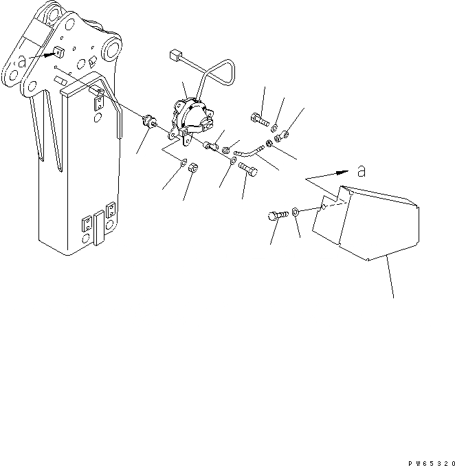 Схема запчастей Komatsu PC12UU-2 - РУКОЯТЬ POTENTIOMETER (ДЛЯ МОЛОТА РУКОЯТЬ) РАБОЧЕЕ ОБОРУДОВАНИЕ