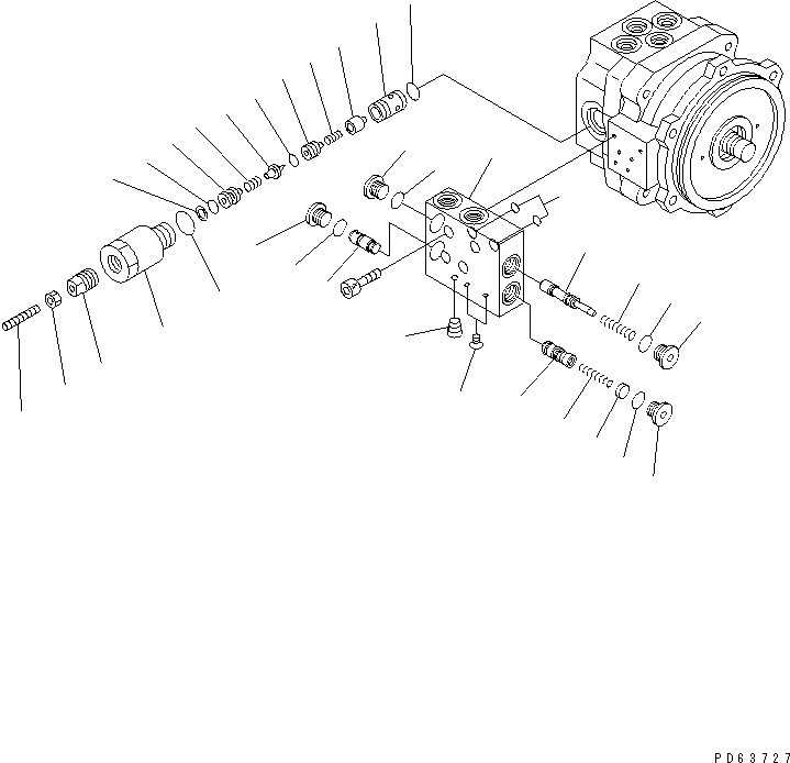 Схема запчастей Komatsu PC12UU-2 - МОТОР ПОВОРОТА (/) (ВНУТР. ЧАСТИ)(№-) ОСНОВН. КОМПОНЕНТЫ И РЕМКОМПЛЕКТЫ