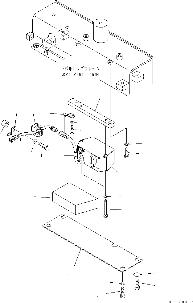 Схема запчастей Komatsu PC130-7 - СИГНАЛ ХОДА(№7-) ЭЛЕКТРИКА