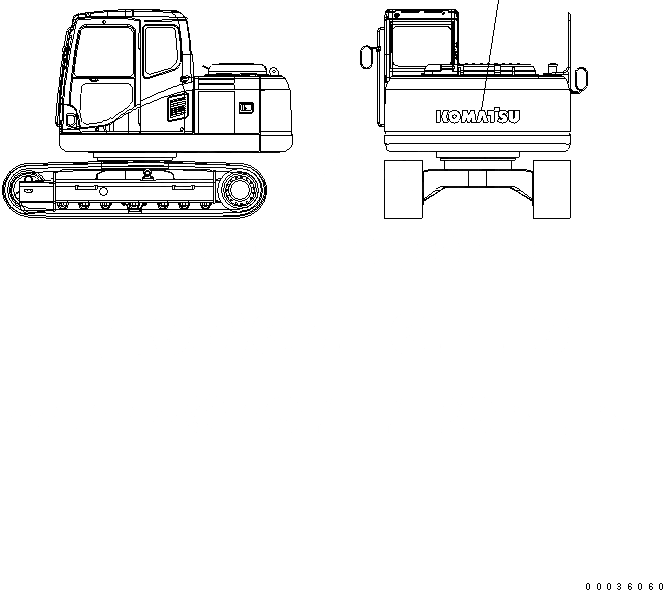 Схема запчастей Komatsu PC130-7 - ЛОГОТИП (ПРОТИВОВЕС) МАРКИРОВКА