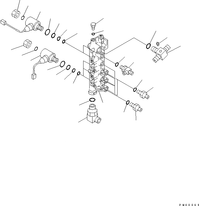 Схема запчастей Komatsu PC130-6G - СОЛЕНОИДНЫЙ КЛАПАН ЛИНИЯ (СОЛЕНОИДНЫЙ КЛАПАН)(№-999) ГИДРАВЛИКА