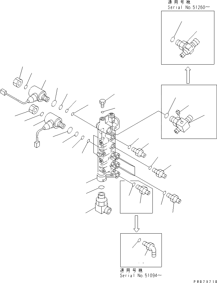 Схема запчастей Komatsu PC130-6G - СОЛЕНОИДНЫЙ КЛАПАН ЛИНИЯ (СОЛЕНОИДНЫЙ КЛАПАН)(№-7) ГИДРАВЛИКА