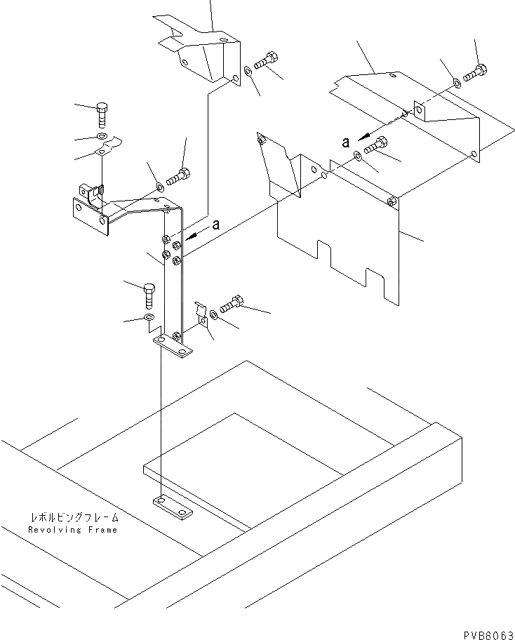 Схема запчастей Komatsu PC130-6G - ПЕРЕГОРОДКА. (COVER) (ЭЛЕКТР.)(№-) ЧАСТИ КОРПУСА