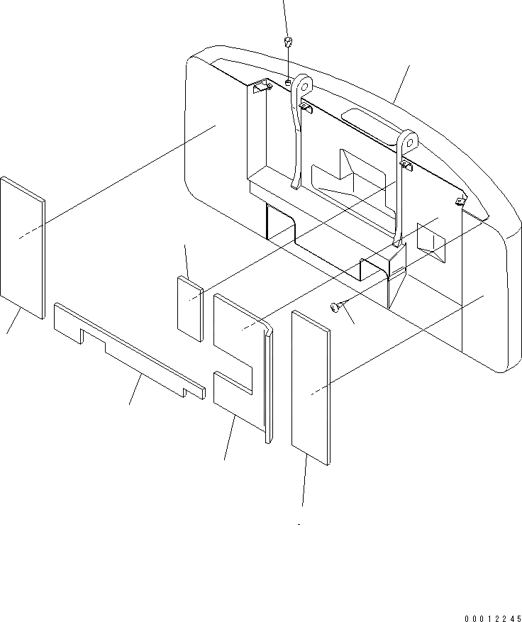 Схема запчастей Komatsu PC130-6E0-T2 - ПРОТИВОВЕС ( KG) ЧАСТИ КОРПУСА