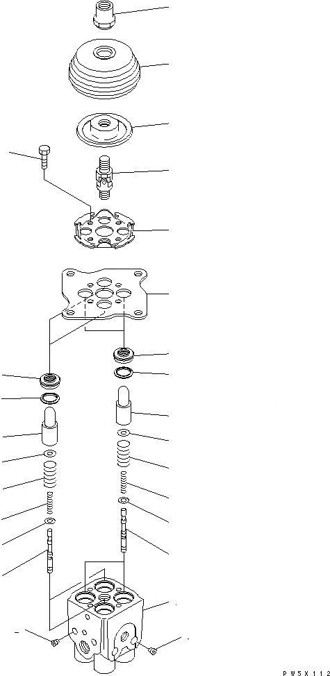 Схема запчастей Komatsu PC130-6E0-T2 - КЛАПАН PPC(ДЛЯ РАБОЧ. ОБОРУД-Я) ОСНОВН. КОМПОНЕНТЫ И РЕМКОМПЛЕКТЫ
