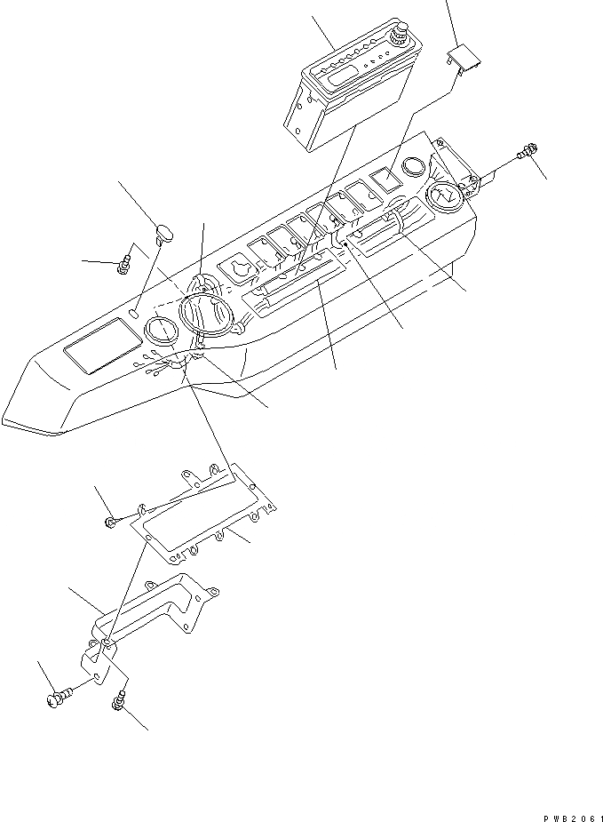 Схема запчастей Komatsu PC130-6 - КАБИНА (ПАНЕЛЬ) (С РАДИО И Э/ПРОВОДКА)(№-) КАБИНА ОПЕРАТОРА И СИСТЕМА УПРАВЛЕНИЯ