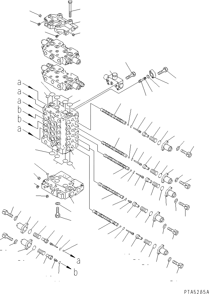 Схема запчастей Komatsu PC130-6 - ОСНОВН. КЛАПАН (-АКТУАТОР) (/)(№-98) ОСНОВН. КОМПОНЕНТЫ И РЕМКОМПЛЕКТЫ