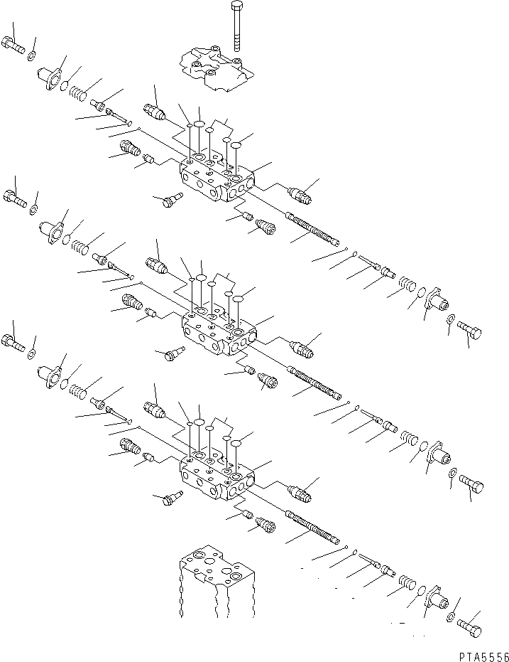 Схема запчастей Komatsu PC130-6 - ОСНОВН. КЛАПАН (-АКТУАТОР) (9/)(№-98) ОСНОВН. КОМПОНЕНТЫ И РЕМКОМПЛЕКТЫ