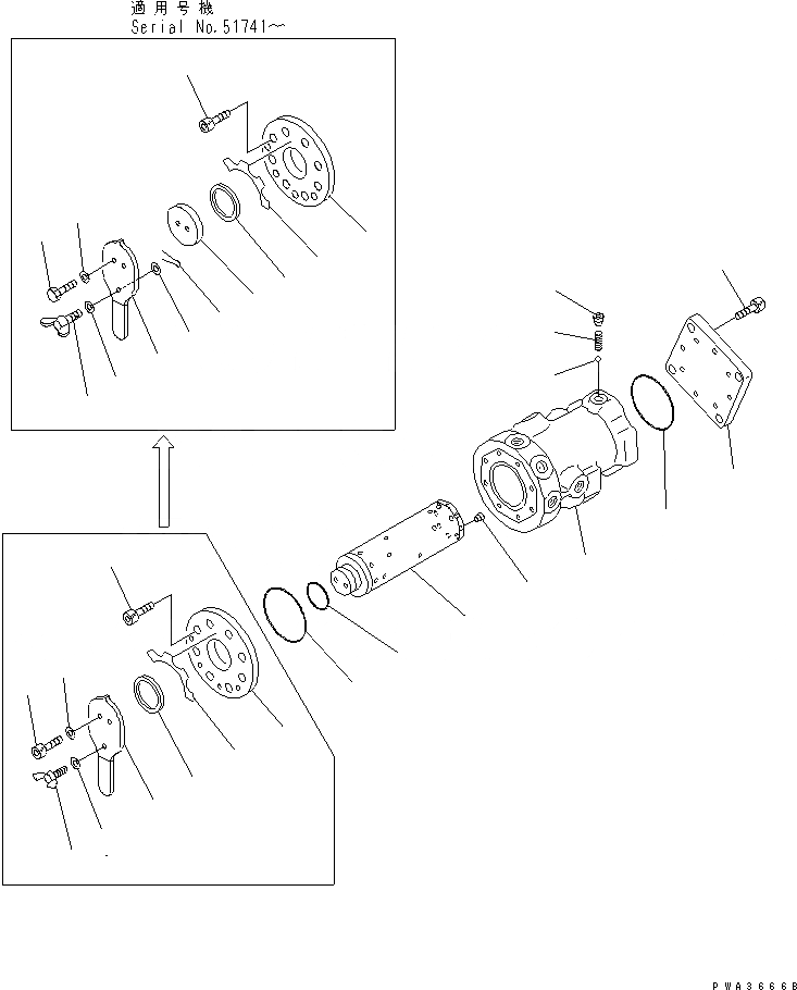 Схема запчастей Komatsu PC130-6 - MULTI PATERN КЛАПАН ОСНОВН. КОМПОНЕНТЫ И РЕМКОМПЛЕКТЫ