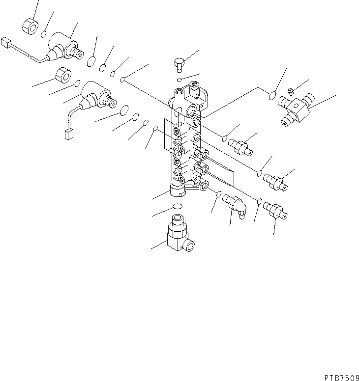 Схема запчастей Komatsu PC130-6K - СОЛЕНОИДНЫЙ КЛАПАН ЛИНИЯ (СОЛЕНОИДНЫЙ КЛАПАН) ГИДРАВЛИКА