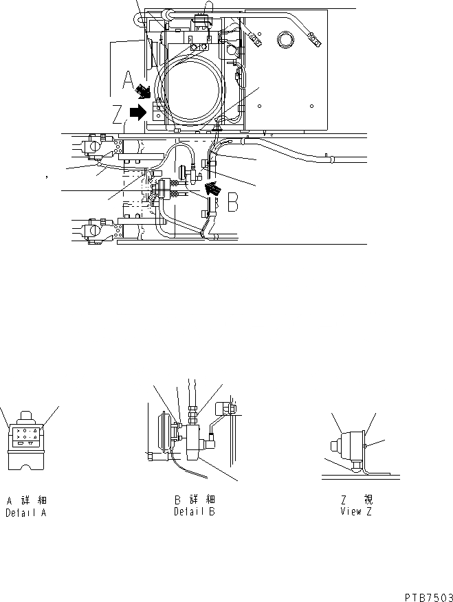 Схема запчастей Komatsu PC130-6K - ПЕРЕГРУЗК. СИГНАЛИЗ-Я(№K-) РАЗНОЕ