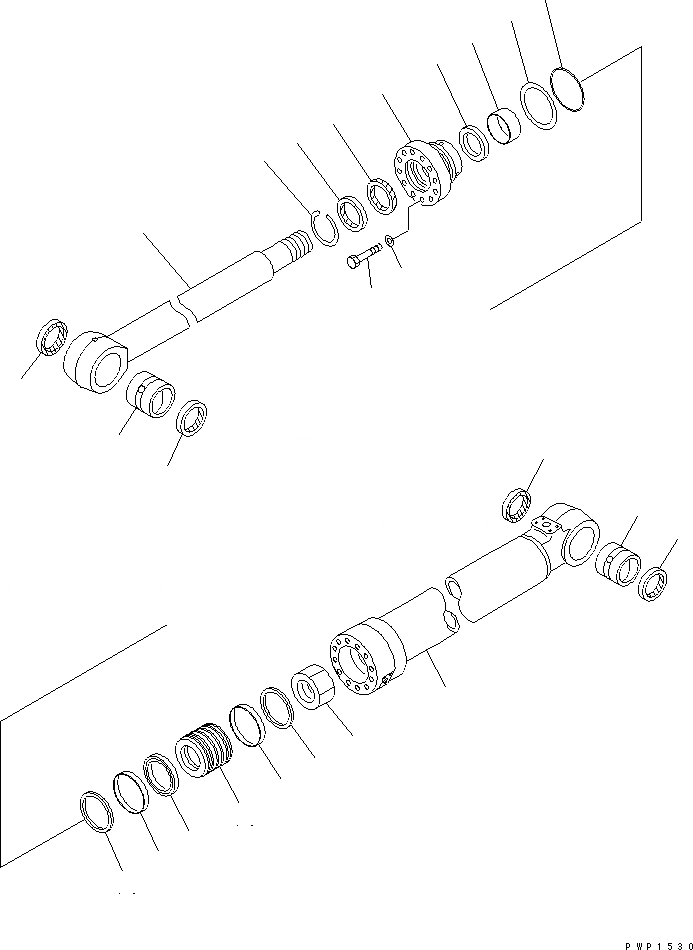 Схема запчастей Komatsu PC130-6K - СТРЕЛА ADJUST ЦИЛИНДР (ВНУТР. ЧАСТИ) (ДЛЯ 2-СЕКЦИОНН. СТРЕЛЫ) ОСНОВН. КОМПОНЕНТЫ И РЕМКОМПЛЕКТЫ