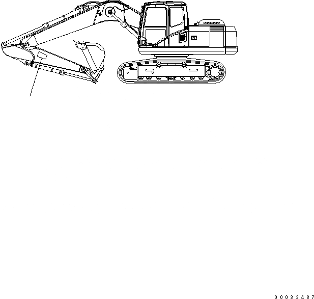 Схема запчастей Komatsu PC130-7K - ЛОГОТИП (РУКОЯТЬ)(№79-) МАРКИРОВКА