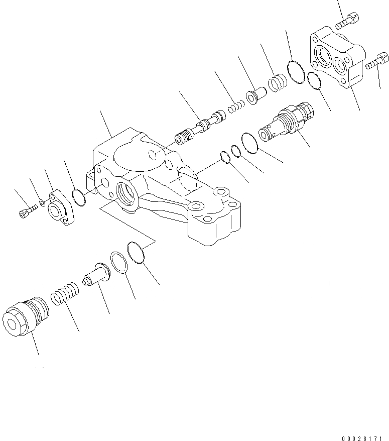 Схема запчастей Komatsu PC130-7K - КЛАПАН ПЕРЕГРУЗКИ (ДЛЯ СТРЕЛЫ ADJUST ЦИЛИНДР) (ДЛЯ 2-СЕКЦИОНН. СТРЕЛЫ) ОСНОВН. КОМПОНЕНТЫ И РЕМКОМПЛЕКТЫ