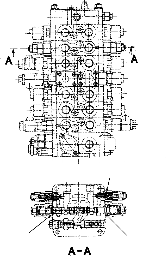 Схема запчастей Komatsu PC130-8 12M SUPER LONG FRONT - RELIEF КЛАПАН 