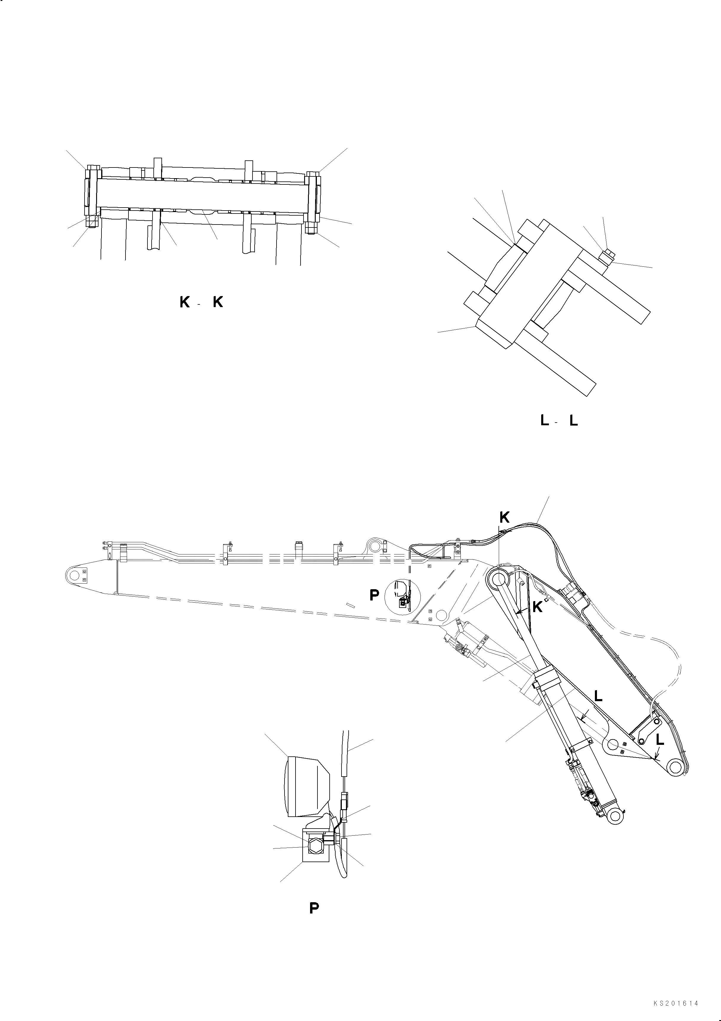 Схема запчастей Komatsu PC138US-8 2 PIECE BOOM - ПЕРВ. СТРЕЛА 