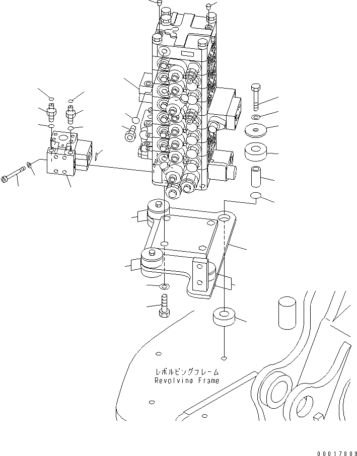 Схема запчастей Komatsu PC138US-2E - ОСНОВН. КЛАПАН (ДЛЯ -НАВЕСН. ОБОРУД И ОТВАЛ) ГИДРАВЛИКА