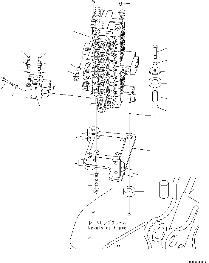 Схема запчастей Komatsu PC138US-2E - ОСНОВН. КЛАПАН (ДЛЯ -НАВЕСН. ОБОРУД) ГИДРАВЛИКА