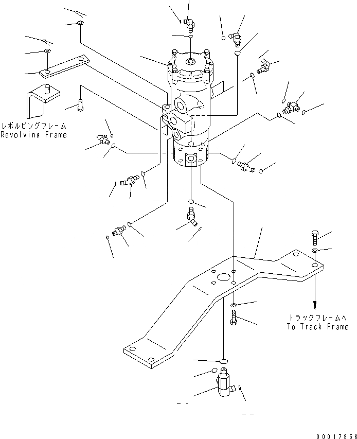 Схема запчастей Komatsu PC138US-2E - ПОВОРОТНОЕ СОЕДИНЕНИЕ ПОВОРОТН. КРУГ И КОМПОНЕНТЫ