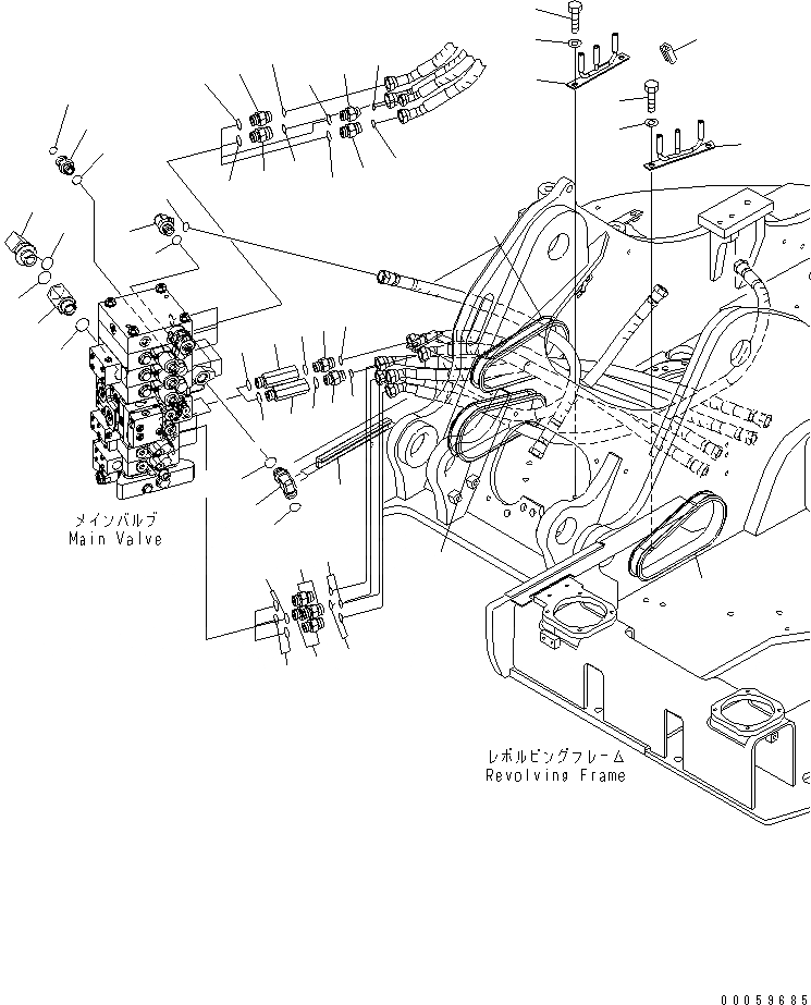 Схема запчастей Komatsu PC138US-8 - ГИДРОЛИНИЯ РУКОЯТИ И КОВША(/) H ГИДРАВЛИКА