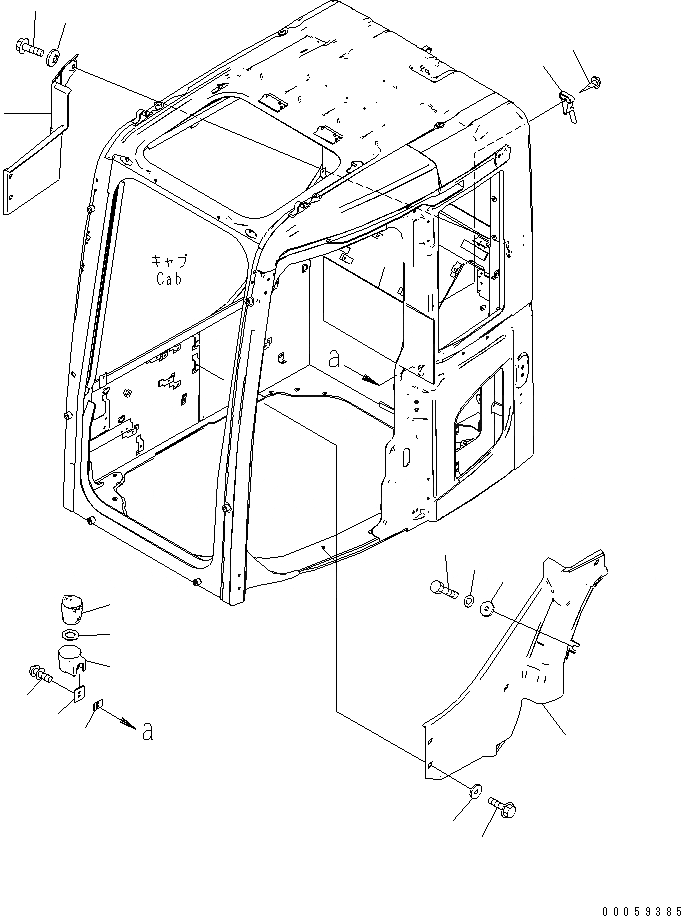 Схема запчастей Komatsu PC138US-8 - OPERATORґS КАБИНА (COVER) K OPERATORґS ОБСТАНОВКА И СИСТЕМА УПРАВЛЕНИЯ