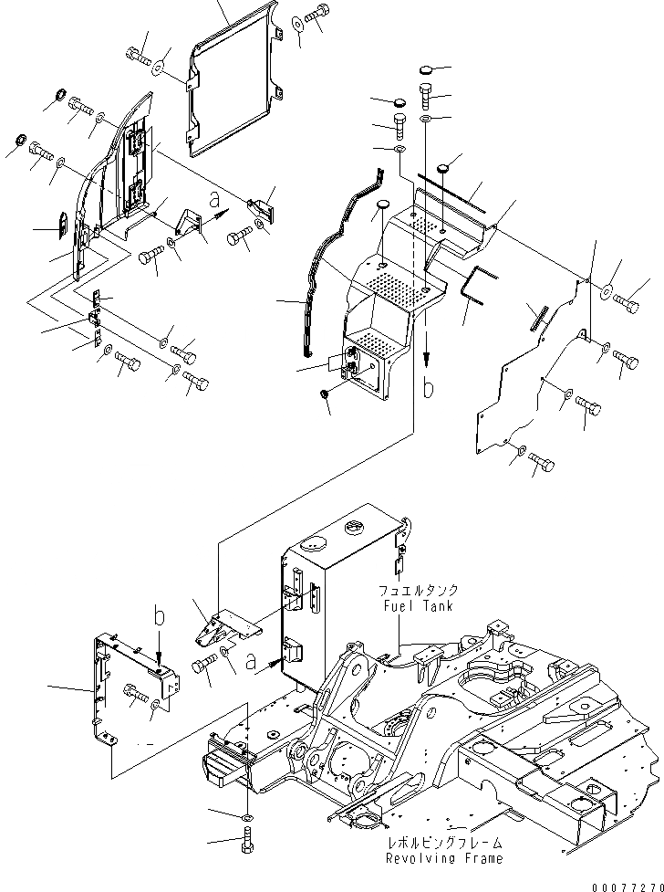 Схема запчастей Komatsu PC138US-8 - ПЕРЕДН. COVER(№8-8) M ЧАСТИ КОРПУСА