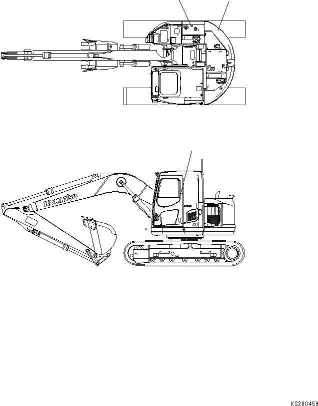 Схема запчастей Komatsu PC138US-8 - МАРКИРОВКА (ДЛЯ DPF) U МАРКИРОВКА