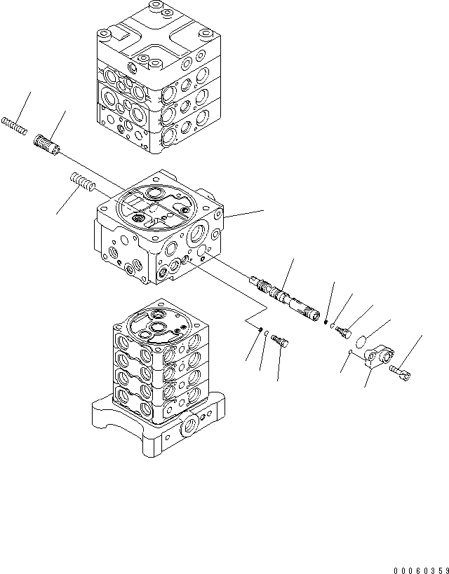 Схема запчастей Komatsu PC138US-8 - ОСНОВН. КЛАПАН (ОТВАЛ) (/) Y ОСНОВН. КОМПОНЕНТЫ И РЕМКОМПЛЕКТЫ