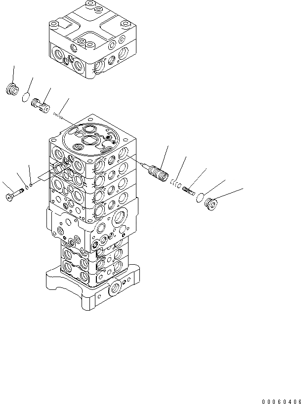 Схема запчастей Komatsu PC138US-8 - ОСНОВН. КЛАПАН (-НАВЕСН. ОБОРУД) (9/) Y ОСНОВН. КОМПОНЕНТЫ И РЕМКОМПЛЕКТЫ