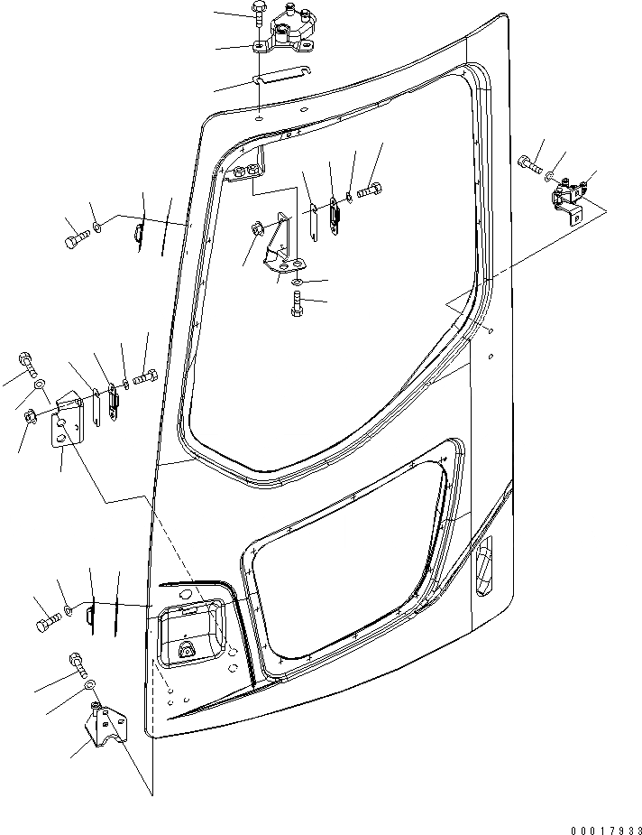 Схема запчастей Komatsu PC138US-2 - КАБИНА (ЗАМОК ДВЕРИ МЕХАНИЗМ) (КРОМЕ ЯПОН.) КАБИНА ОПЕРАТОРА И СИСТЕМА УПРАВЛЕНИЯ