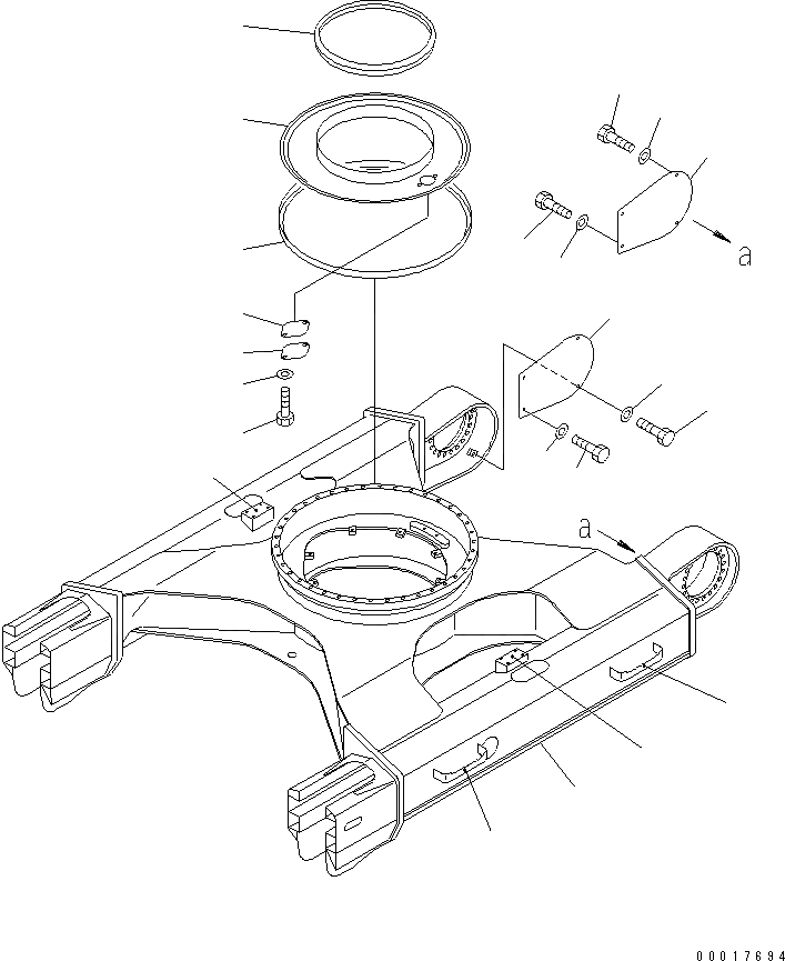 Схема запчастей Komatsu PC138US-2 - HANDRAIL ЧАСТИ КОРПУСА