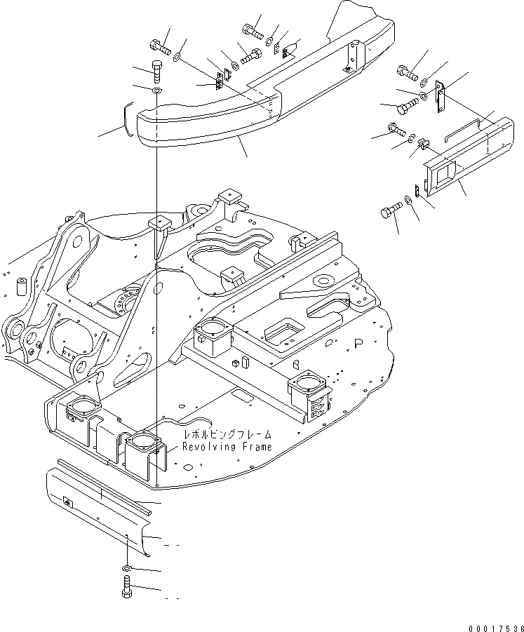 Схема запчастей Komatsu PC138US-2-AC - КАПОТ (COVER) ЧАСТИ КОРПУСА