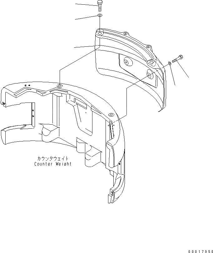 Схема запчастей Komatsu PC138US-2-AC - ЗАДН. VIEW MIRROR¤ ПРАВ. ЧАСТИ КОРПУСА