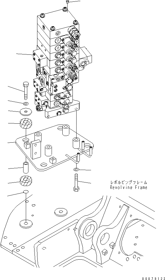 Схема запчастей Komatsu PC138US-8 - ОСНОВН. КЛАПАН (KUK OFFSET СТРЕЛА СПЕЦ-Я.)(№-) ГИДРАВЛИКА