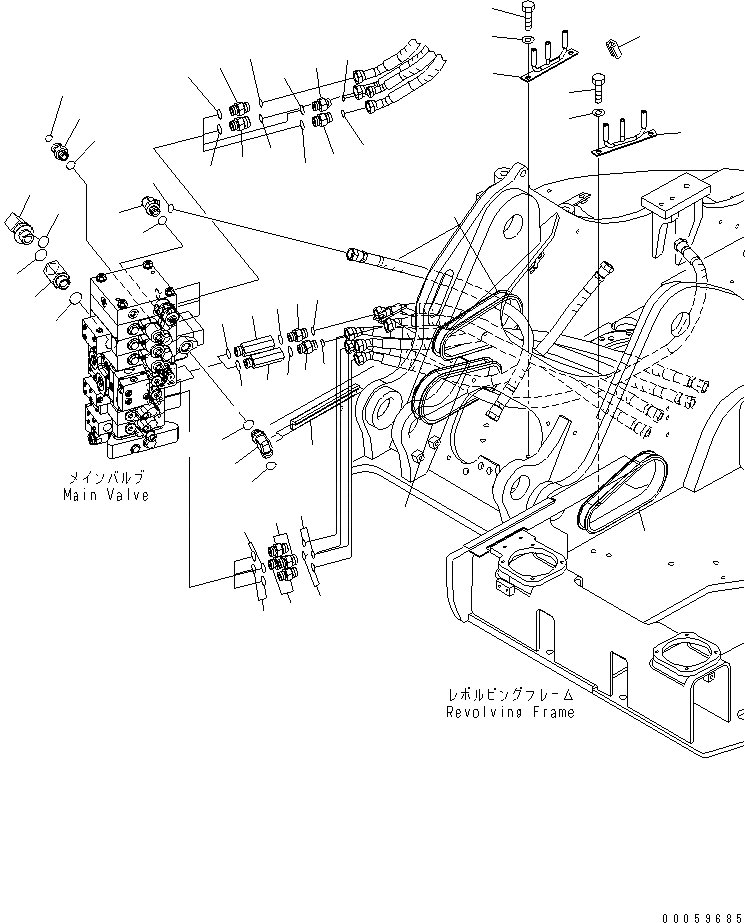 Схема запчастей Komatsu PC138US-8 - ГИДРОЛИНИЯ РУКОЯТИ И КОВША(/)(№-) ГИДРАВЛИКА