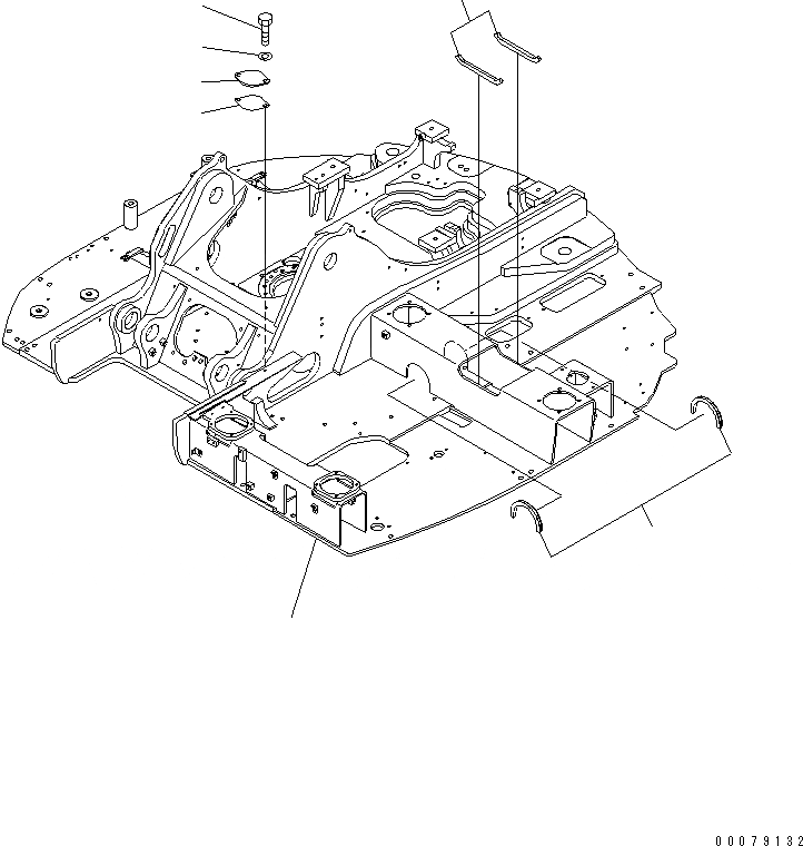 Схема запчастей Komatsu PC138US-8 - ОСНОВНАЯ РАМА (KUK OFFSET СТРЕЛА СПЕЦ-Я.)(№-) ОСНОВНАЯ РАМА И ЕЕ ЧАСТИ