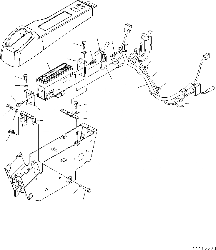 Схема запчастей Komatsu PC138US-8 - ОСНОВН. КОНСТРУКЦИЯ (РАДИО И Э/ПРОВОДКА) (KUK OFFSET СТРЕЛА СПЕЦ-Я.)(№-) КАБИНА ОПЕРАТОРА И СИСТЕМА УПРАВЛЕНИЯ