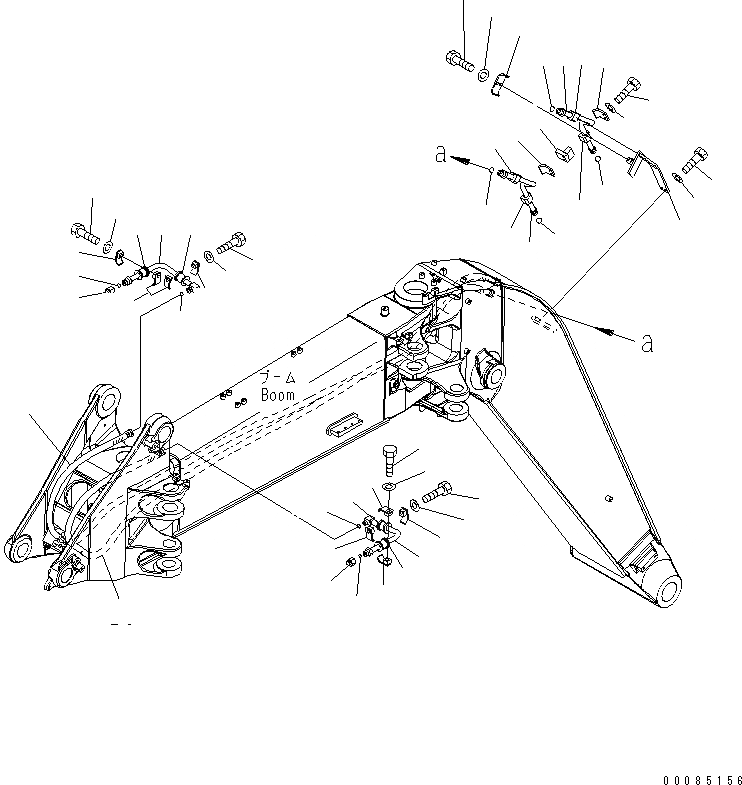 Схема запчастей Komatsu PC138US-8 - СТРЕЛА (-НАВЕСНОЕ ОБОРУД-Е) (KUK OFFSET СТРЕЛА СПЕЦ-Я. СТУПЕНИ)(№7-) РАБОЧЕЕ ОБОРУДОВАНИЕ