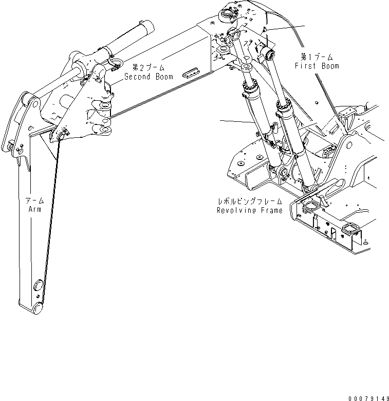 Схема запчастей Komatsu PC138US-8 - ЦИЛИНДР СТРЕЛЫ(ДВОЙН. OFFSET СТРЕЛА СПЕЦ-Я.)(№-) РАБОЧЕЕ ОБОРУДОВАНИЕ