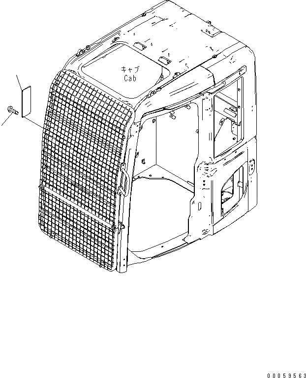 Схема запчастей Komatsu PC138US-8 - ПРЕДУПРЕЖДАЮЩ. МАРКИРОВКА (ДЛЯ ФРОНТАЛЬН. ЗАЩИТЫ) (КРОМЕ ЯПОН.)(№-) МАРКИРОВКА