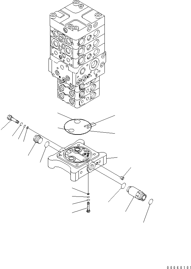 Схема запчастей Komatsu PC138US-8 - ОСНОВН. КЛАПАН (/)(№-) ОСНОВН. КОМПОНЕНТЫ И РЕМКОМПЛЕКТЫ