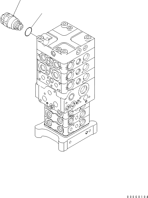 Схема запчастей Komatsu PC138US-8 - ОСНОВН. КЛАПАН (/)(№-) ОСНОВН. КОМПОНЕНТЫ И РЕМКОМПЛЕКТЫ