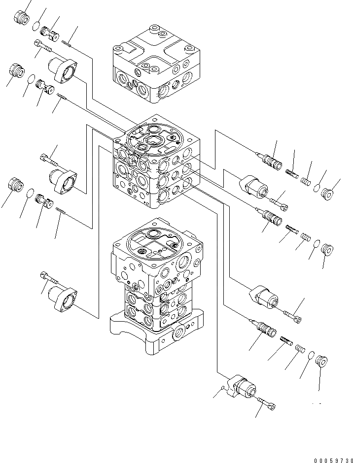 Схема запчастей Komatsu PC138US-8 - ОСНОВН. КЛАПАН (-НАВЕСН. ОБОРУД) (/7)(№-) ОСНОВН. КОМПОНЕНТЫ И РЕМКОМПЛЕКТЫ