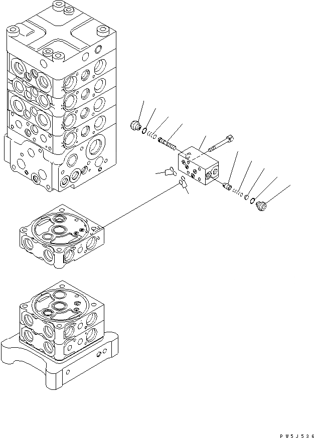 Схема запчастей Komatsu PC138US-8 - ОСНОВН. КЛАПАН (-НАВЕСН. ОБОРУД) (/7)(№-) ОСНОВН. КОМПОНЕНТЫ И РЕМКОМПЛЕКТЫ
