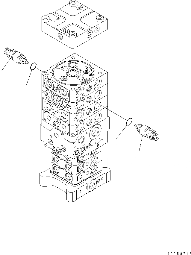 Схема запчастей Komatsu PC138US-8 - ОСНОВН. КЛАПАН (-НАВЕСН. ОБОРУД) (7/7)(№-) ОСНОВН. КОМПОНЕНТЫ И РЕМКОМПЛЕКТЫ