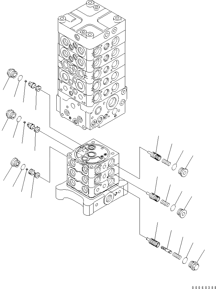 Схема запчастей Komatsu PC138US-8 - ОСНОВН. КЛАПАН (KUK OFFSET СТРЕЛА СПЕЦ-Я.) (/)(№-) ОСНОВН. КОМПОНЕНТЫ И РЕМКОМПЛЕКТЫ