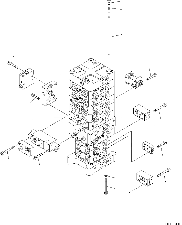 Схема запчастей Komatsu PC138US-8 - ОСНОВН. КЛАПАН (KUK OFFSET СТРЕЛА СПЕЦ-Я.) (/)(№-) ОСНОВН. КОМПОНЕНТЫ И РЕМКОМПЛЕКТЫ