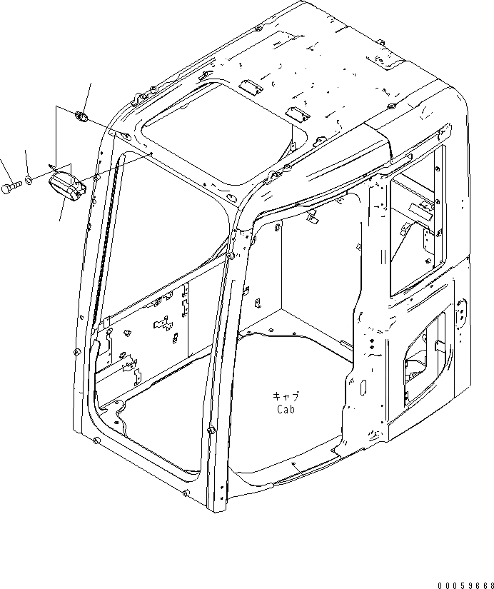 Схема запчастей Komatsu PC138USLC-8 - ДОПОЛН. РАБОЧ. ОСВЕЩЕНИЕ(№-) ЭЛЕКТРИКА